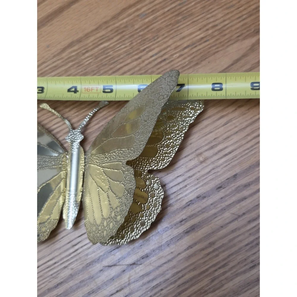 Lot of 3 Vintage brass copper Metal Butterflies Wall Art butterfly decor hanging